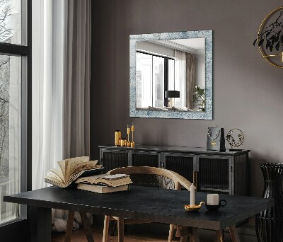 Bedruckter spiegel Bedruckter spiegel Blaues florales Muster