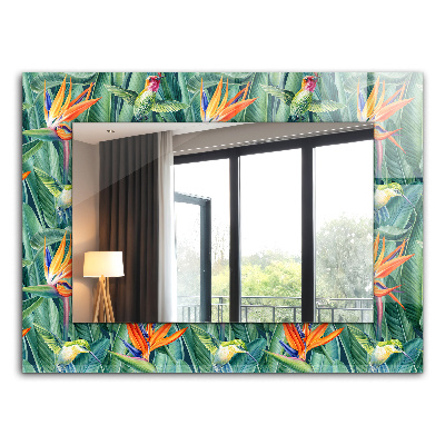 Bedruckte spiegel Bedruckte spiegel Kolibris und Blumen