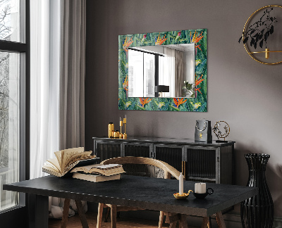 Bedruckte spiegel Bedruckte spiegel Kolibris und Blumen
