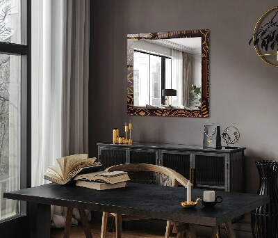 Spiegel mit ornamenten Spiegel mit ornamenten Ethnisches Muster