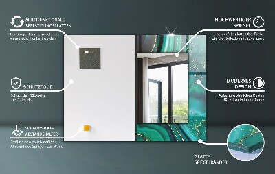 Spiegel mit ornamenten Spiegel mit ornamenten Weiße Gänseblümchenblätter