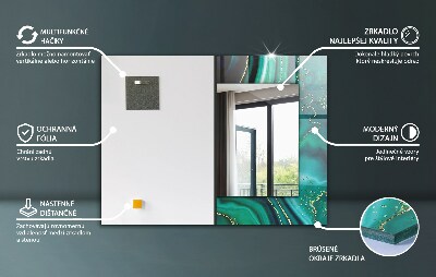 Spiegel mit ornamenten Spiegel mit ornamenten Weiße Gänseblümchenblätter