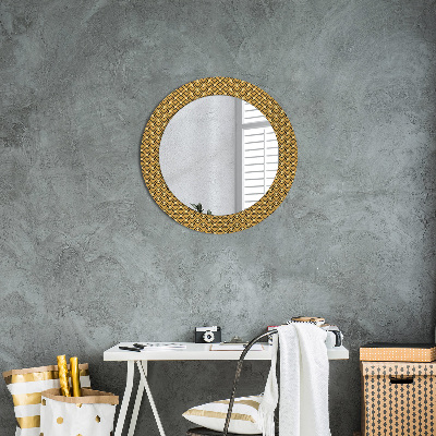 Runder Spiegel mit dekorativem Rahmen Deko vintage