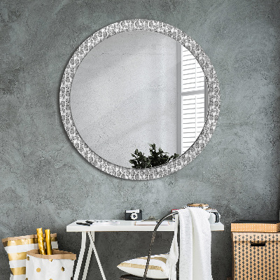 Runder Spiegel mit dekorativem Rahmen Ananas
