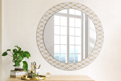 Runder Spiegel mit dekorativem Rahmen Orientalisch blumig