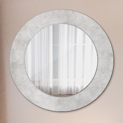 Runder spiegel rahmen mit aufdruck Beton textur