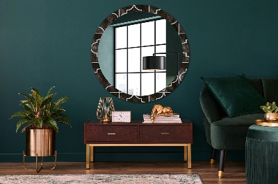 Runder Spiegel mit dekorativem Rahmen Antik fliesen