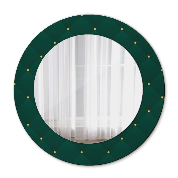 Runder Spiegel mit dekorativem Rahmen Grün luxus vorlage