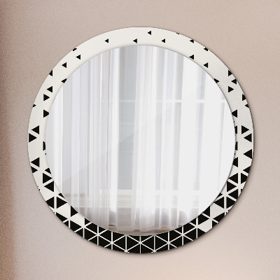 Runder spiegel rahmen mit aufdruck Abstrakt geometrisch