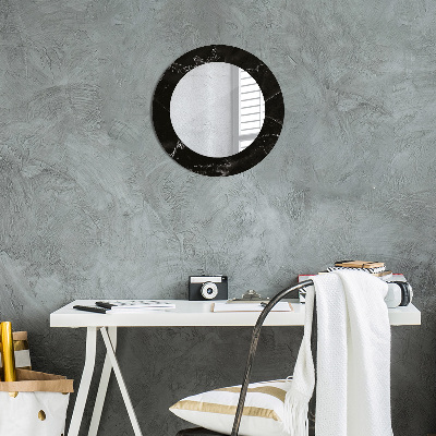 Runder Spiegel mit dekorativem Rahmen Marmor stein