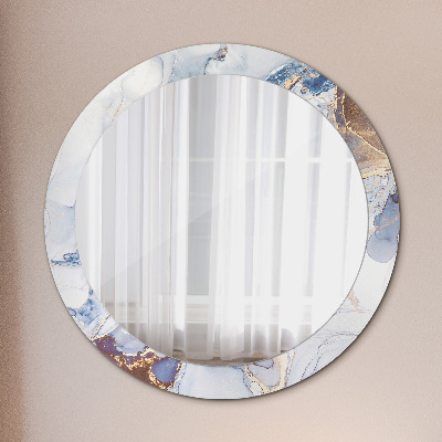 Runder spiegel rahmen mit aufdruck Abstrakt flüssig kunst