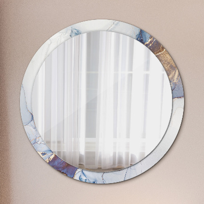 Runder spiegel rahmen mit aufdruck Abstrakt flüssig kunst