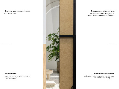 Ganzkörperspiegel in weißem Rahmen 36x156 cm