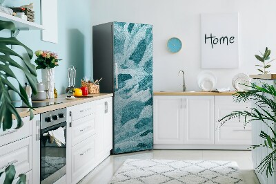 Magnetischer kühlschrank-aufkleber Zusammenfassung blau