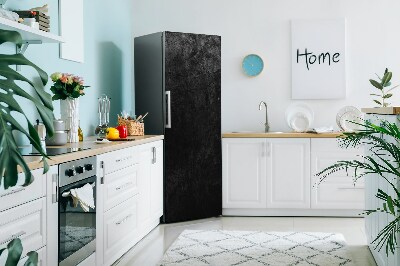 Magnetischer kühlschrank-aufkleber Schwarzer marmor