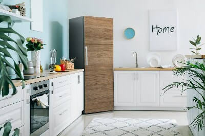 Magnetischer kühlschrank-aufkleber Hölzerne braune bretter