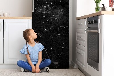 Magnetischer kühlschrank-aufkleber Schwarze abstraktion