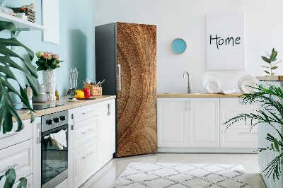 Magnetischer kühlschrank-aufkleber Holzabschnitt