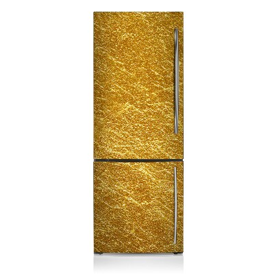 Magnetischer kühlschrank-aufkleber Goldene textur