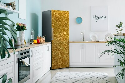Magnetischer kühlschrank-aufkleber Goldene textur