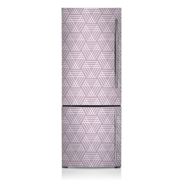 Magnetischer kühlschrank-aufkleber Rosa dreiecke