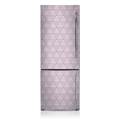 Magnetischer kühlschrank-aufkleber Rosa dreiecke