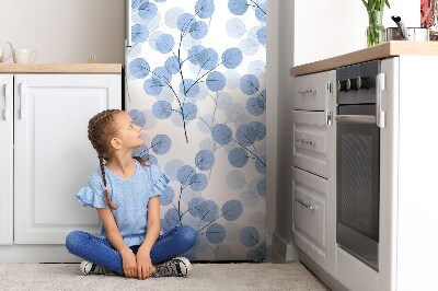Kühlschrank matte Zweige mit blättern