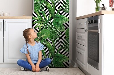 Kühlschrank magnet folie Geometrische blätter