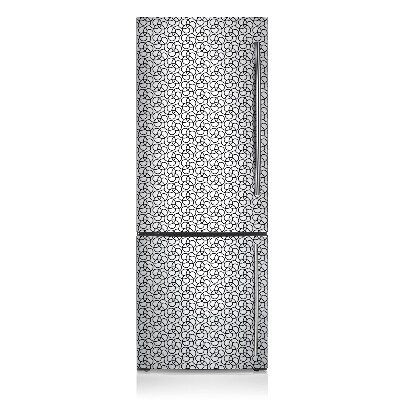 Magnetischer kühlschrank-aufkleber Schwarze und weiße räder
