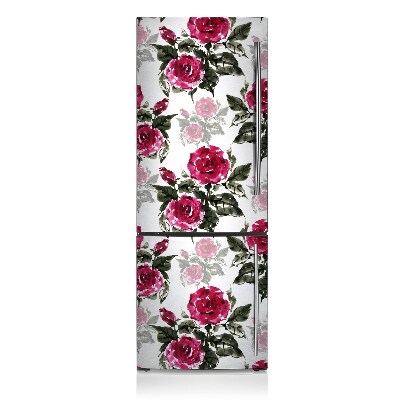 Kühlschrank aufkleber Gemaltes rosen