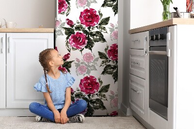 Kühlschrank aufkleber Gemaltes rosen