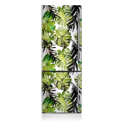 Kühlschrank aufkleber Aquarellblätter