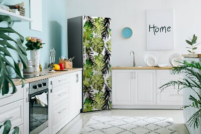 Kühlschrank aufkleber Aquarellblätter