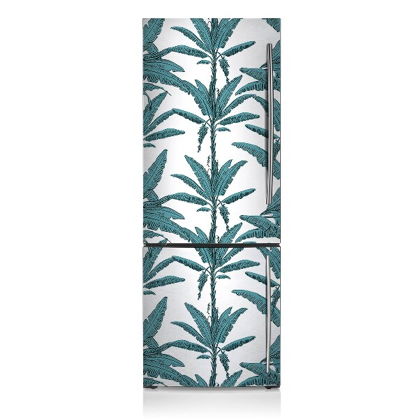 Magnet auf kühlschrank folie dekoration Palmzweige