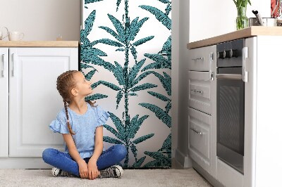 Magnet auf kühlschrank folie dekoration Palmzweige