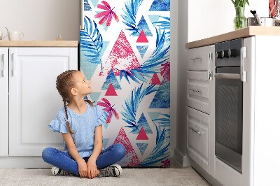 Kühlschrank aufkleber Dreieckige blätter