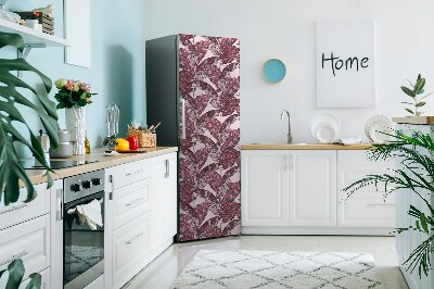 Kühlschrank magnet folie Rosa palme