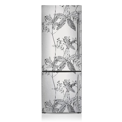 Kühlschrank matte Doodle blumen