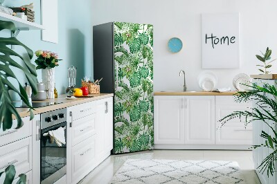 Kühlschrank aufkleber Palme und monstera