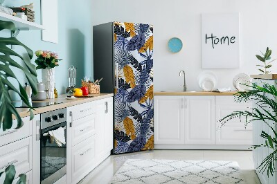 Kühlschrank aufkleber Palmenblätter