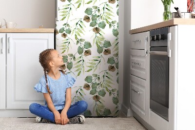 Magnet auf kühlschrank folie dekoration Herbstblätter