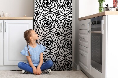 Kühlschrank aufkleber Schwarz-weiß-muster