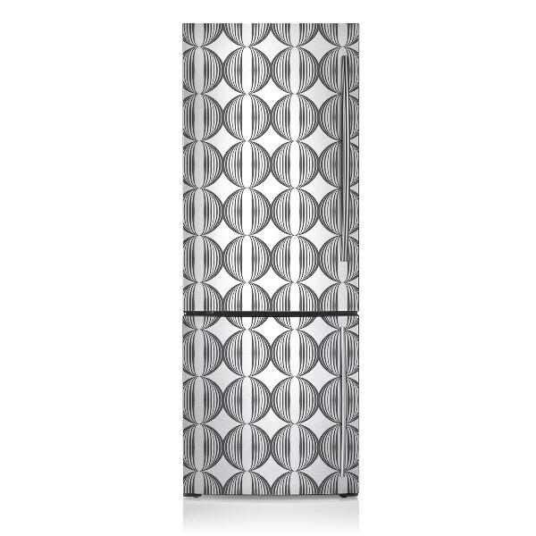 Magnetischer kühlschrank-aufkleber Retro-muster