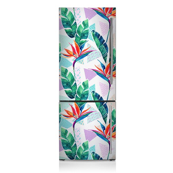 Kühlschrank aufkleber Tropische flora