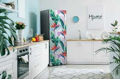 Kühlschrank aufkleber Tropische flora