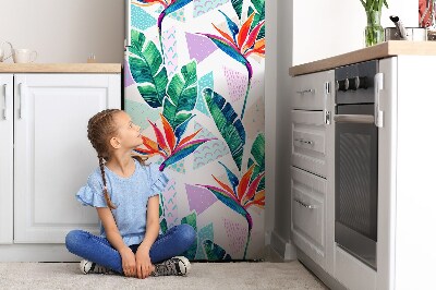 Kühlschrank aufkleber Tropische flora