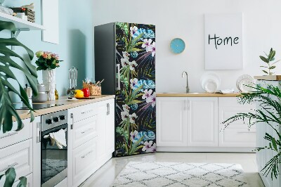 Magnet auf kühlschrank folie dekoration Blaues chamäleon