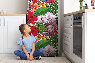 Kühlschrank magnet folie Farbenfrohe blumen