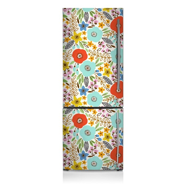 Kühlschrank magnet folie Wiese blumen