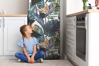 Kühlschrank aufkleber Palmenblätter